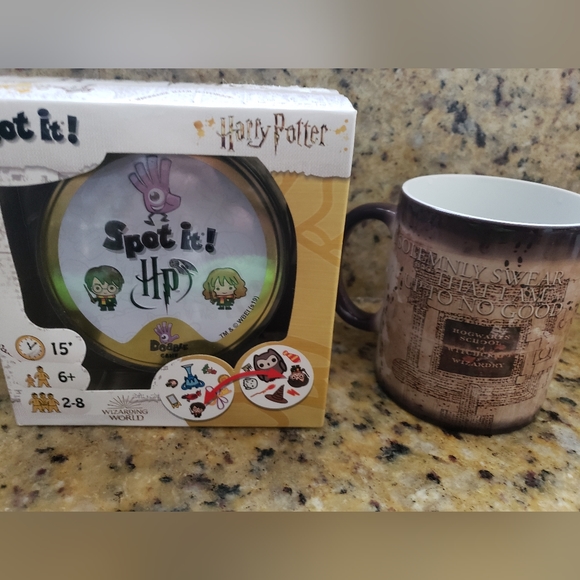 💜 𝅺Harry Potter Color Changing Coffee Morphing Mug & Spot It ! Game - Picture 3 of 9